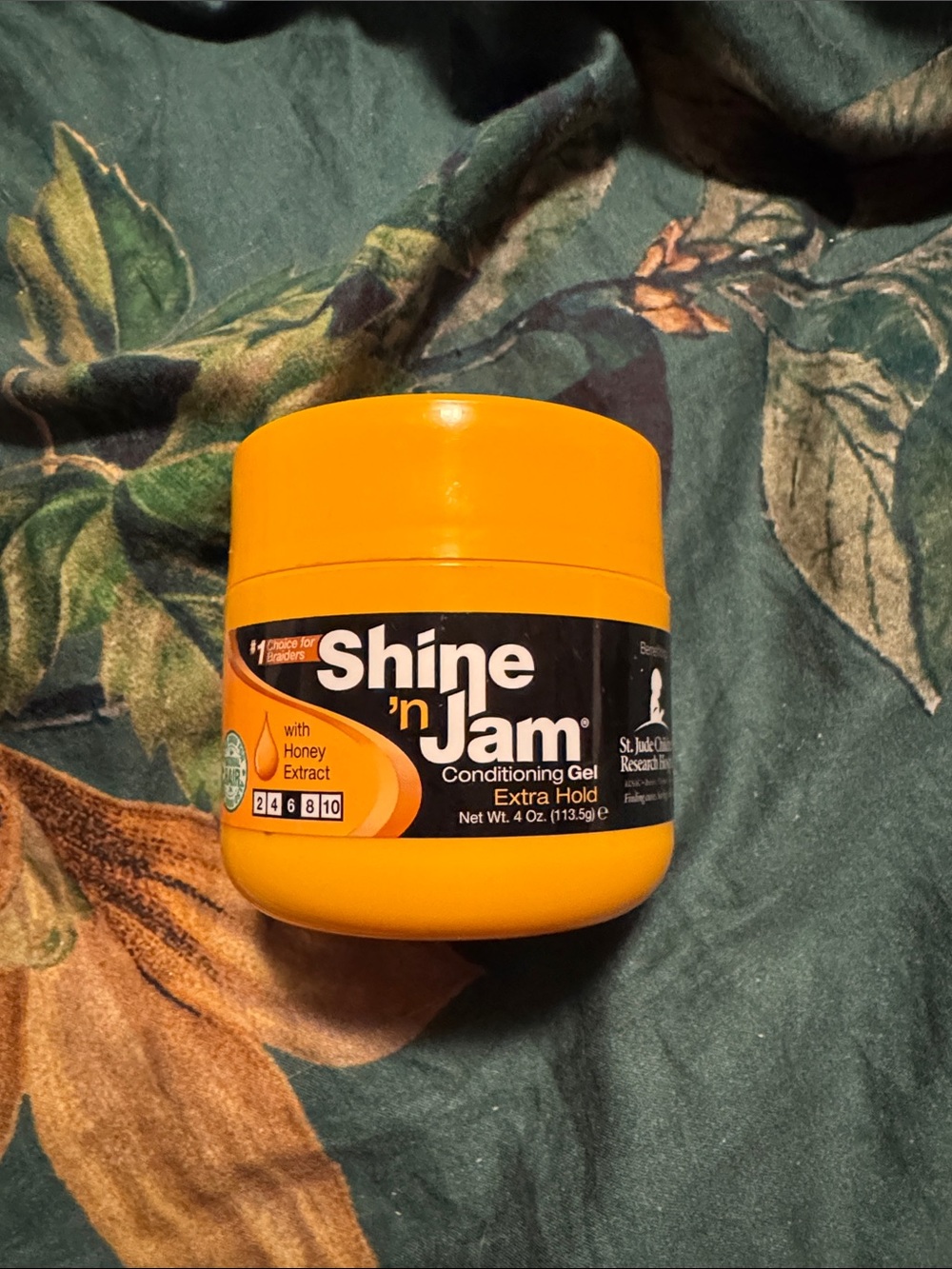 Shine 'n Jam Conditioning Gel - Extra Hold (Yellow Jar) 1/2 used